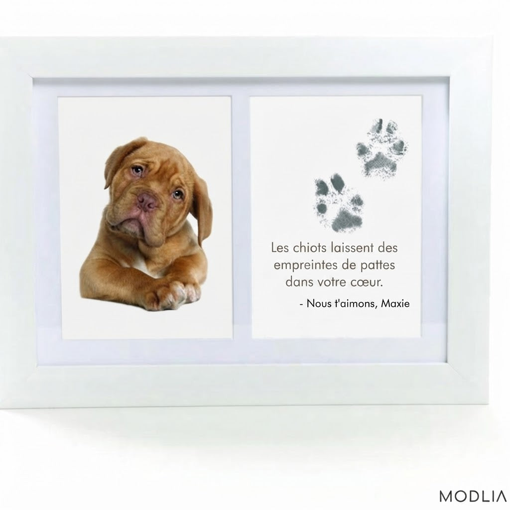 -50 % · OFFRE LIMITĂE · PawMemoirsâą - Souvenirs avec empreinte de patte