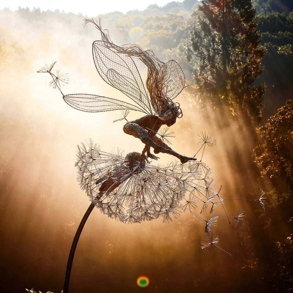 -50 % · OFFRE LIMITÉE · DancingFairy™ · Statue de fée dansante en acier pour le jardin