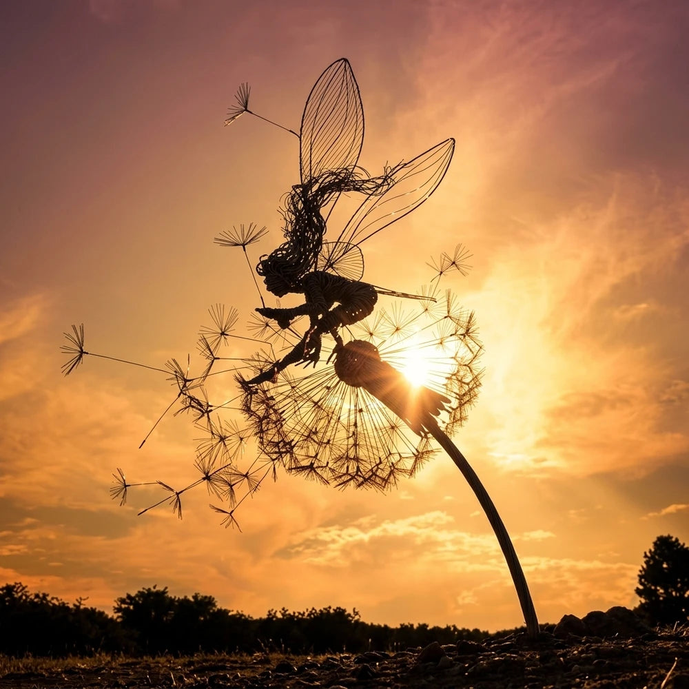 -50 % · OFFRE LIMITÉE · DancingFairy™ · Statue de fée dansante en acier pour le jardin