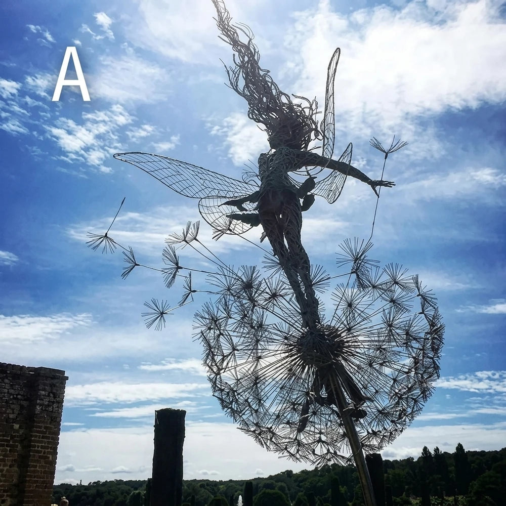 -50 % · OFFRE LIMITÉE · DancingFairy™ · Statue de fée dansante en acier pour le jardin