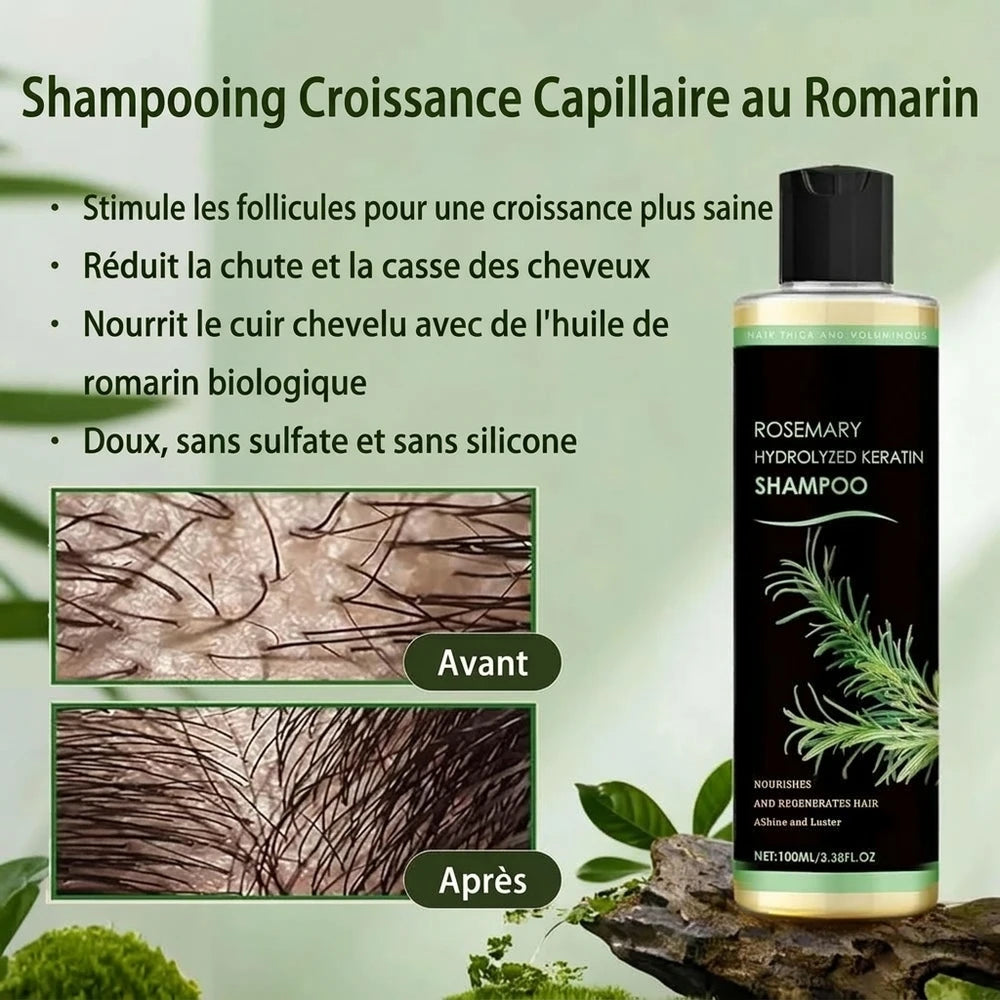 1+1 OFFERT · AUJOURD'HUI · KeraBloom™ · Shampooing pousse cheveux