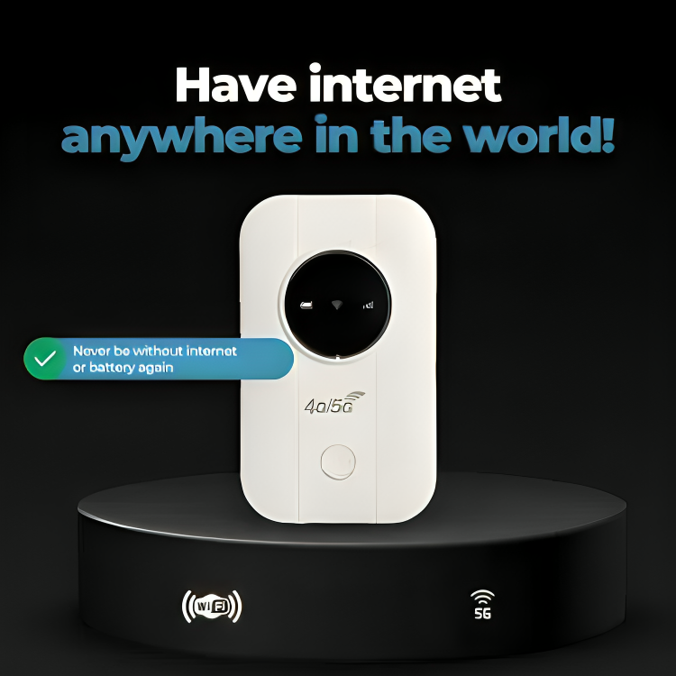 50 % DE REMISE TEMPORAIRE | PocketNet™ | Routeur WiFi portable sans fil