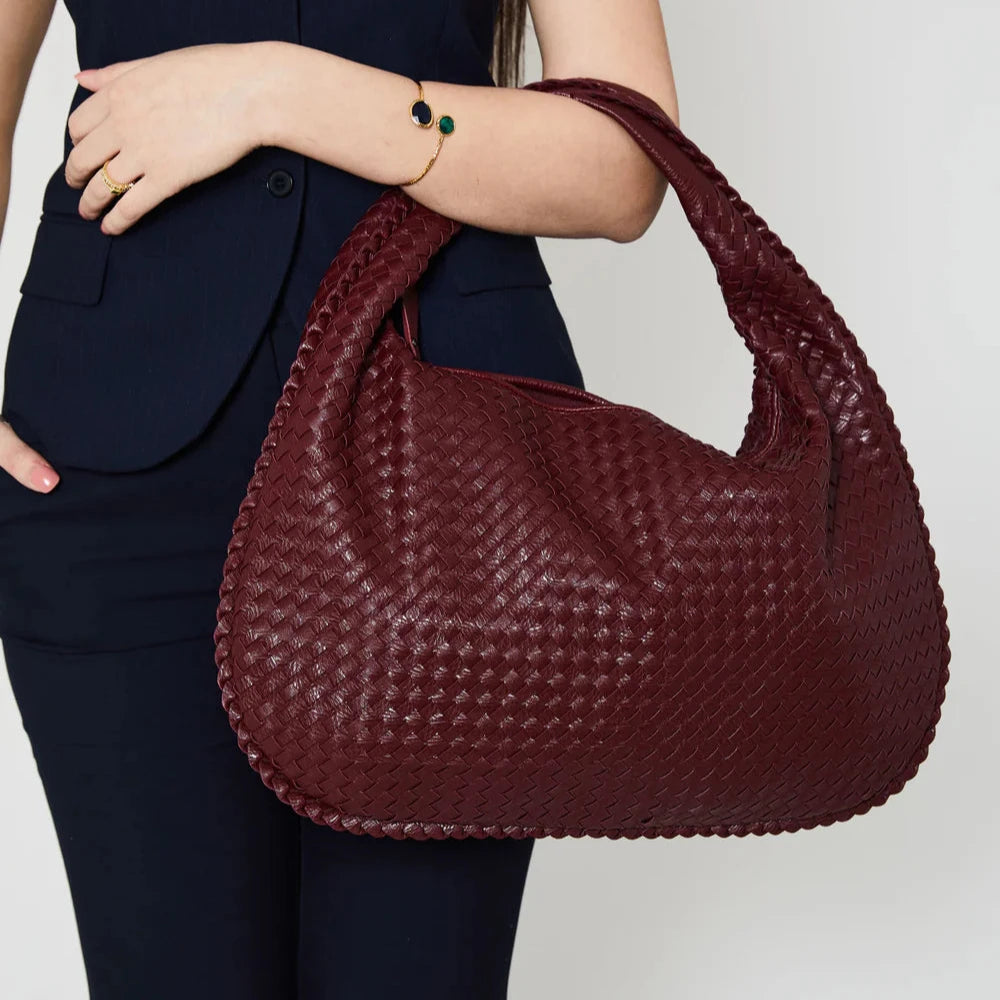 50 % DE REMISE TEMPORAIRE | LuxeBagâą | ĂlĂ©gant sac Ă  bandouliĂšre en cuir tissĂ©