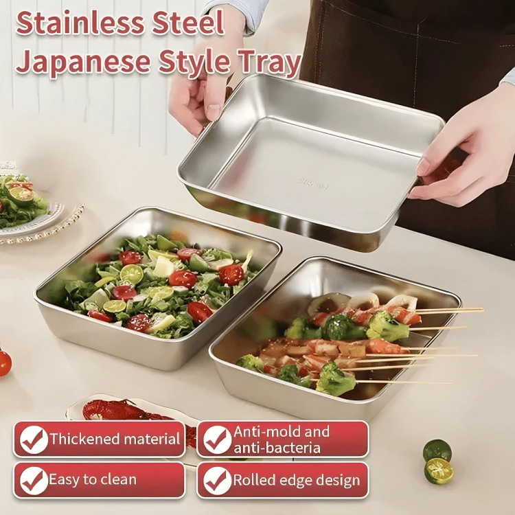 2 + 3 GRATUIT AUJOURD'HUI | SteelSeal™ | Plateaux de rangement en acier inoxydable