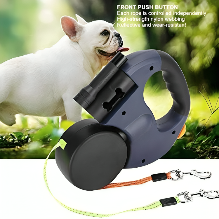 50% DE REMISE TEMPORAIRE | TwistFree⹠| Laisse à chien rétractable double
