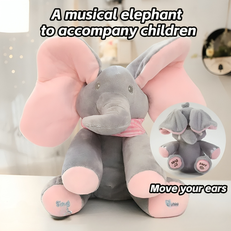 50% DE REMISE TEMPORAIRE | TrunkTunes™ | L'éléphant Peek-a-Boo chantant