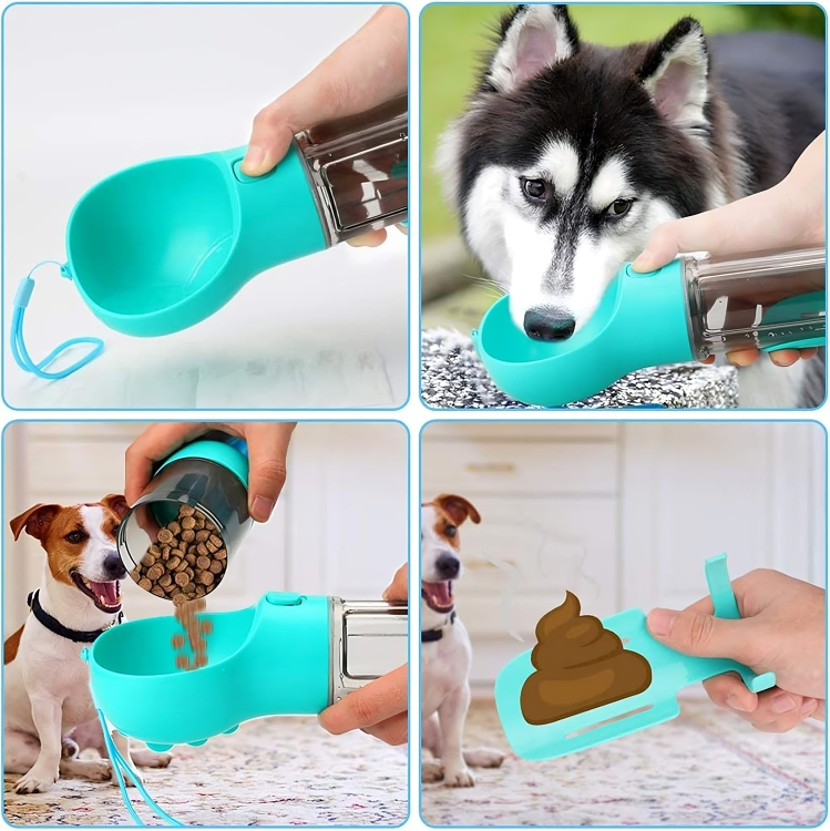 50% DE REMISE TEMPORAIRE | PetPack™ | Bouteille de transport multifonctionnelle pour animaux de compagnie 4en1