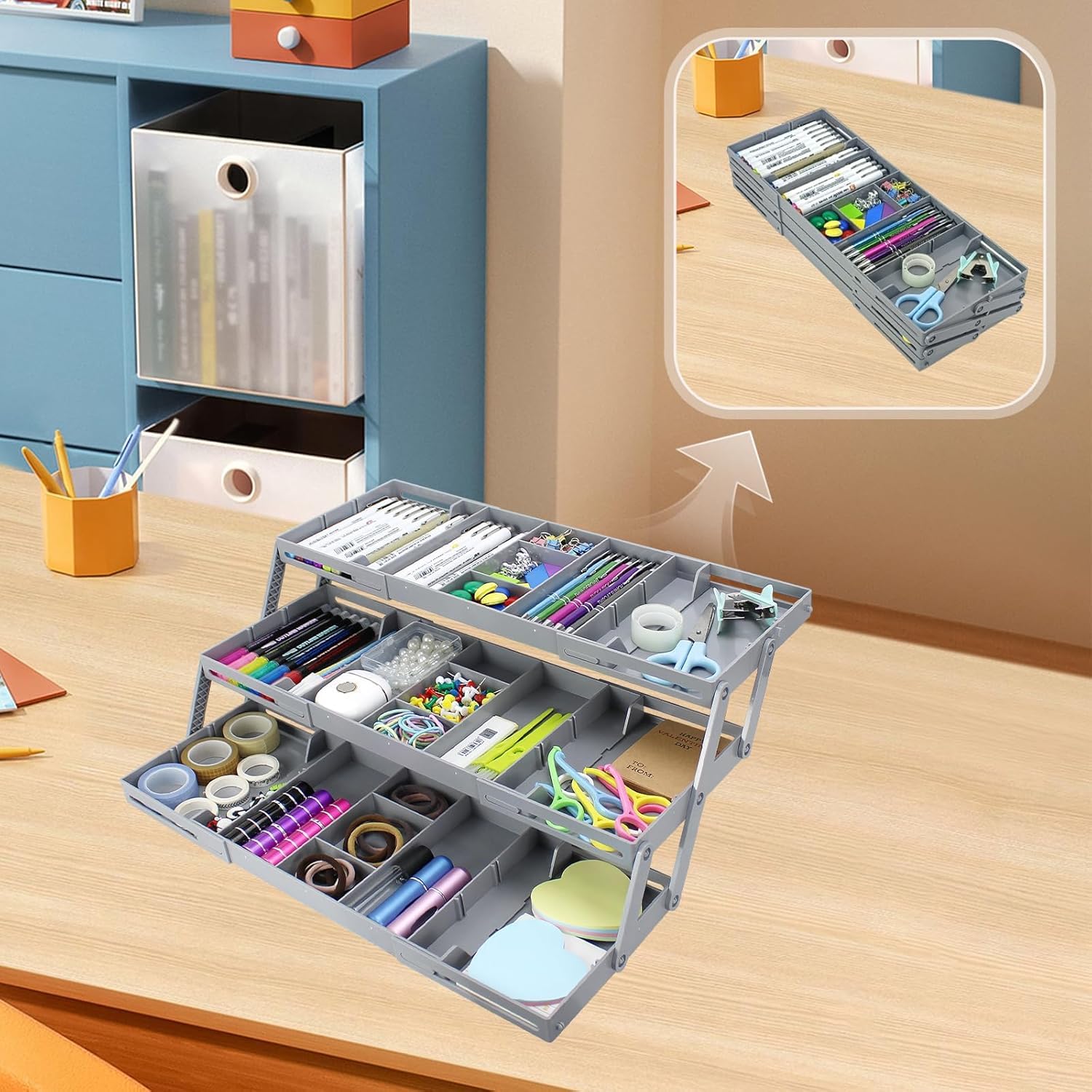 50% DE REMISE TEMPORAIRE | FlexiTray™ | Organisateur de tiroir extensible à 3 niveaux