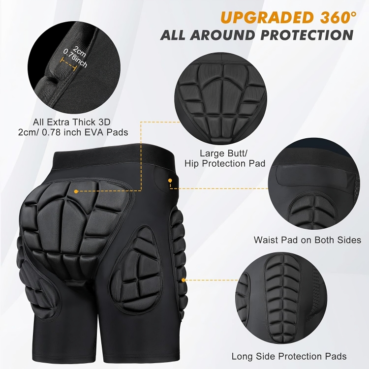 50% DE REMISE TEMPORAIRE | ImpactGuard™ | Shorts de protection rembourrés pour hanches et fesses