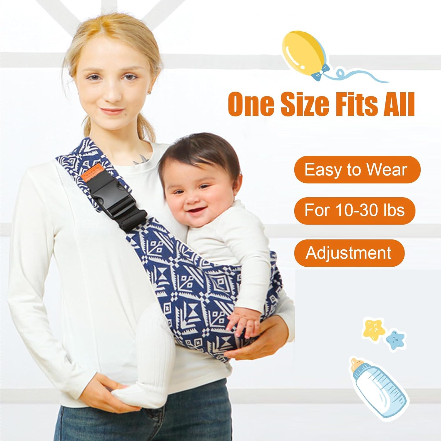 50% DE REMISE TEMPORAIRE | SnuggleSling™ | Porte-bébé portable pour tout-petits