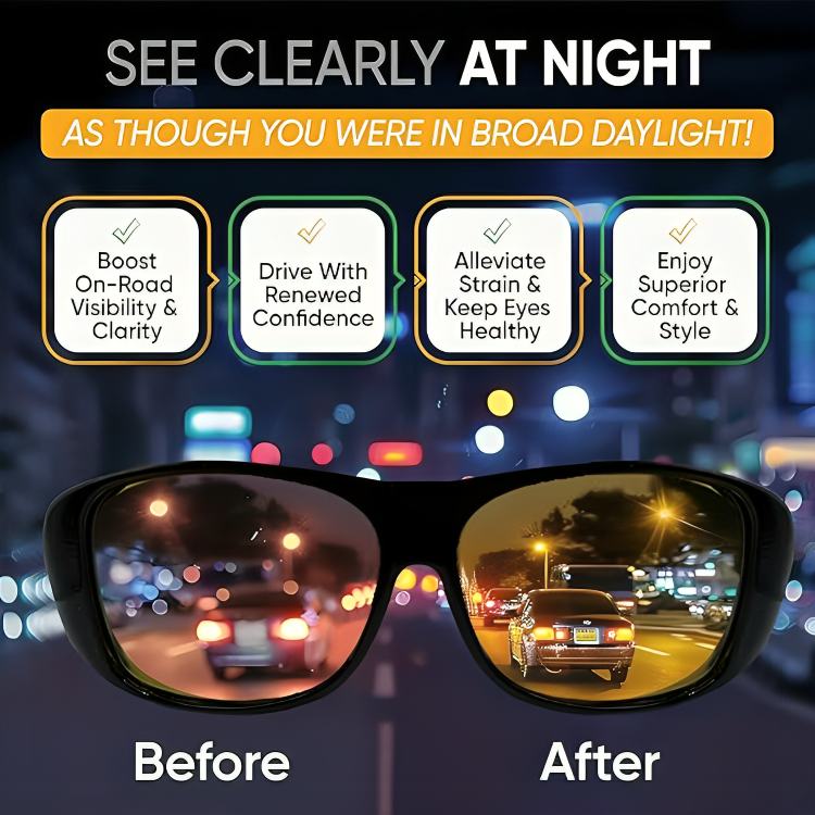 1 + 1 GRATUIT AUJOURD'HUI | NightView™ | Lunettes de vision nocturne polarisées