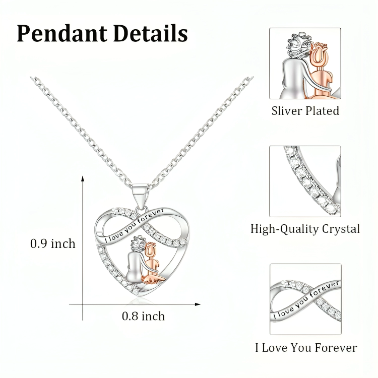 50% DE REMISE TEMPORAIRE | GrandDazzle™ | Collier cœur affectueux pour petite-fille