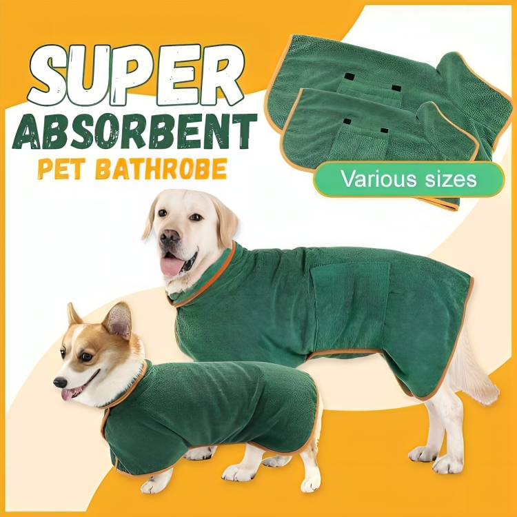 50% DE REMISE TEMPORAIRE | WarmPaws⢠| Peignoir de bain pour chien super absorbant
