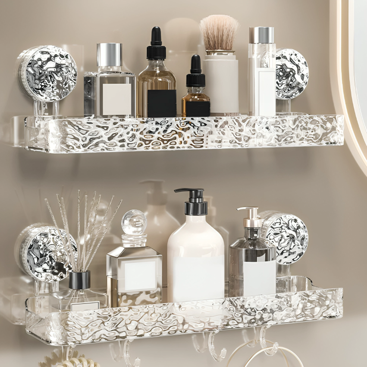 50 % DE RABAIS TEMPORAIRE | LuxeShelfâą | Organisateur de douche Ă  ventouse luxueux