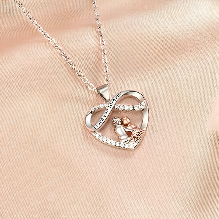 50% DE REMISE TEMPORAIRE | GrandDazzle™ | Collier cœur affectueux pour petite-fille