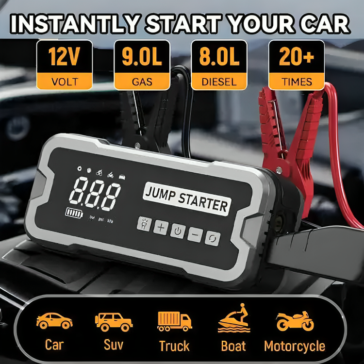 50% DE REMISE TEMPORAIRE | VoltStart™ | Démarreur portable 4-en-1