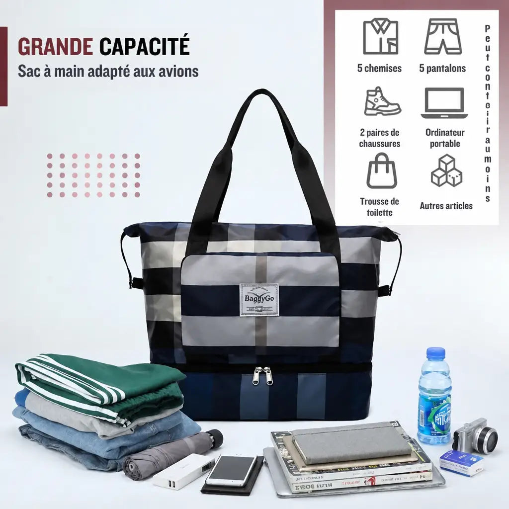 BaggyGo™ · Alliez praticité et style ! · -50 % · OFFRE LIMITÉE