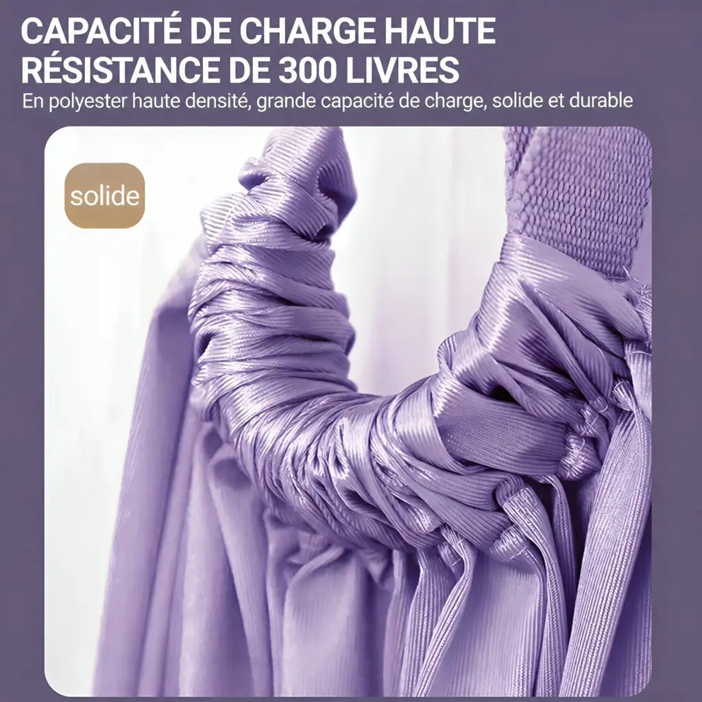 -50 % · OFFRE LIMITÉE · AeroStretch™ · Hammock de Yoga Aérien