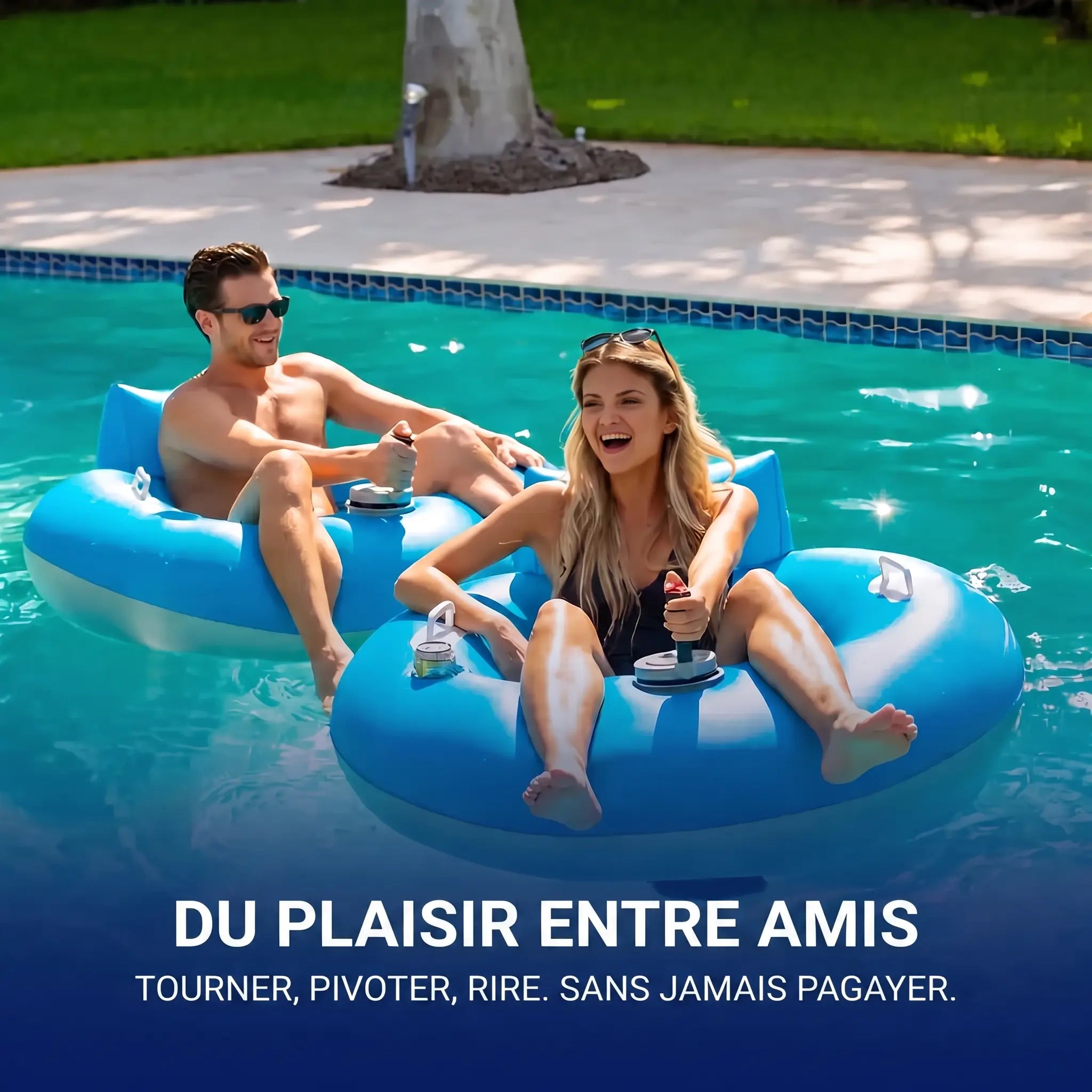 Du plaisir entre amis - tourner, pivoter, rire sans jamais pagayer