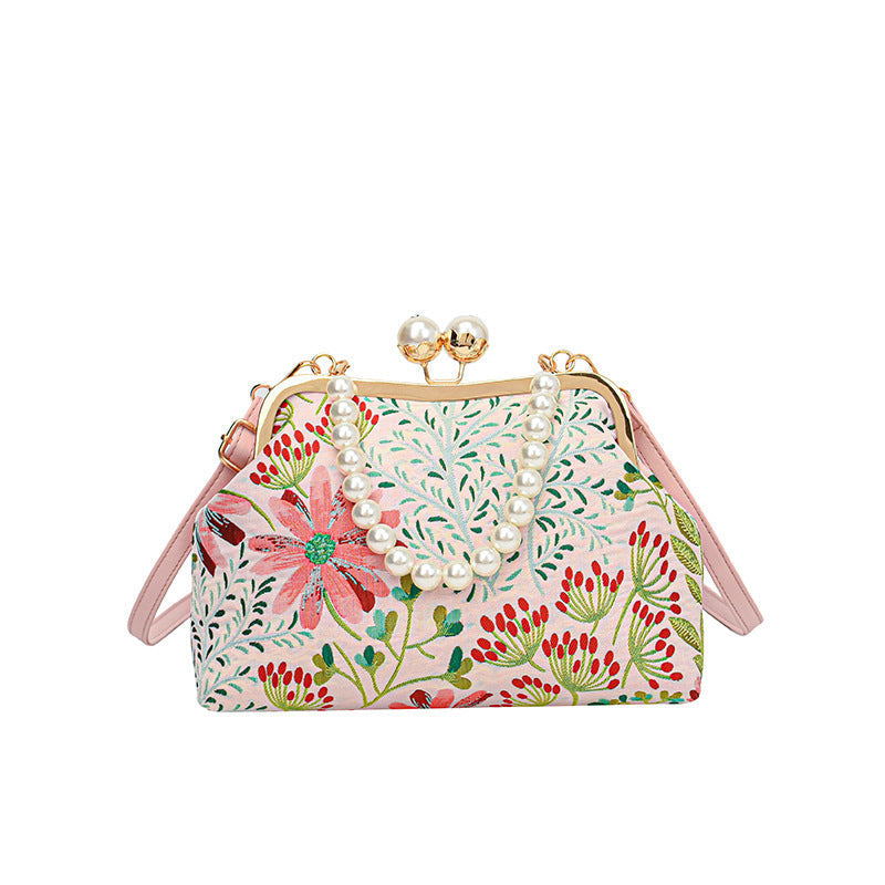 FleurLuxeâą | Sac Ă main en broderie florale vintage