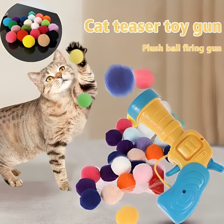 50 % DE REMISE TEMPORAIRE | WhiskerLauncher™ | Pistolet à lancer de balle pour chat