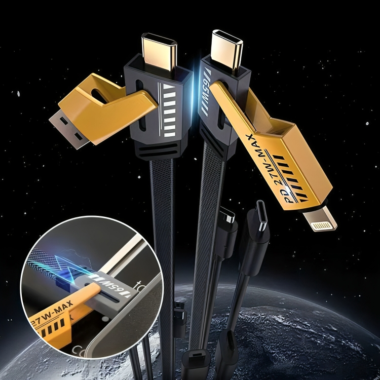 1 + 1 GRATUIT AUJOURD'HUI | FusionCord™ | Câble de charge rapide 4-en-1 65W