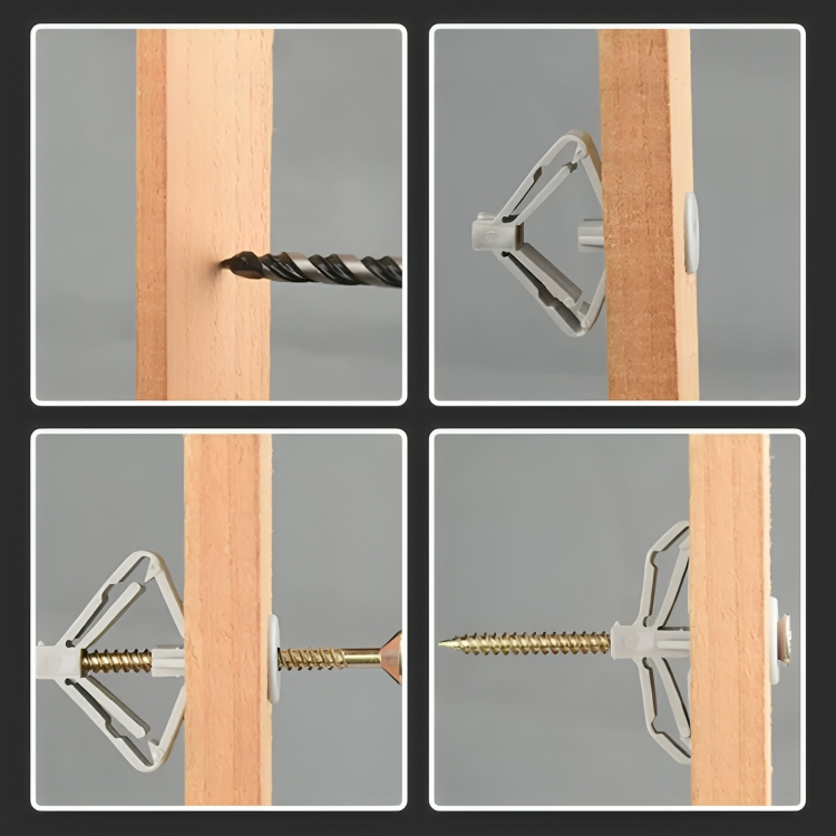 50 % DE REMISE TEMPORAIRE | SecureScrew™ | Tubes d'ancrage à expansion pour avions / papillons et vis à tête fraisée