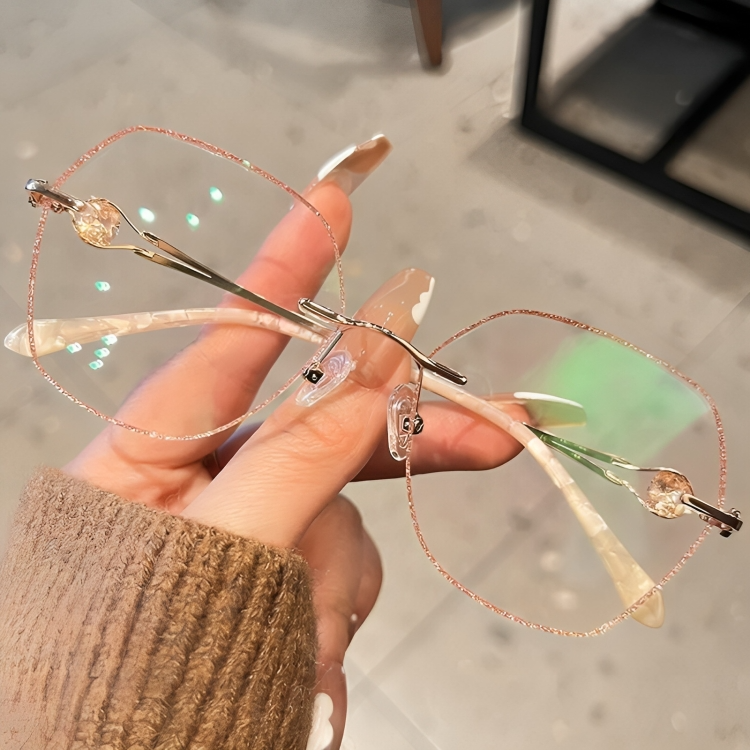 50% DE REMISE TEMPORAIRE | ChicVisionâą | Lunettes sans monture anti-lumiĂšre bleue avec diamant