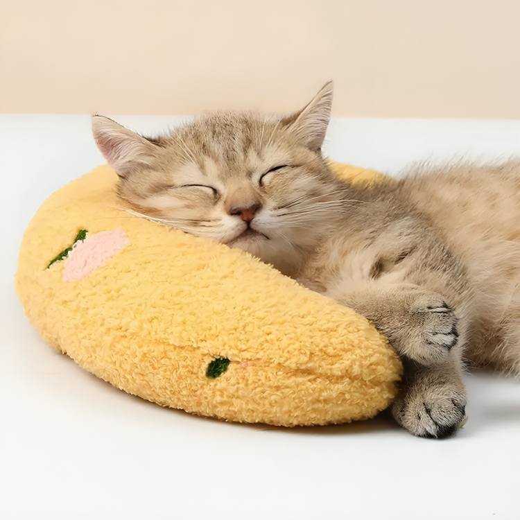 50% DE REMISE TEMPORAIRE | CuddlePaws™ | Coussin semi-lunaire orthopédique pour animaux de compagnie
