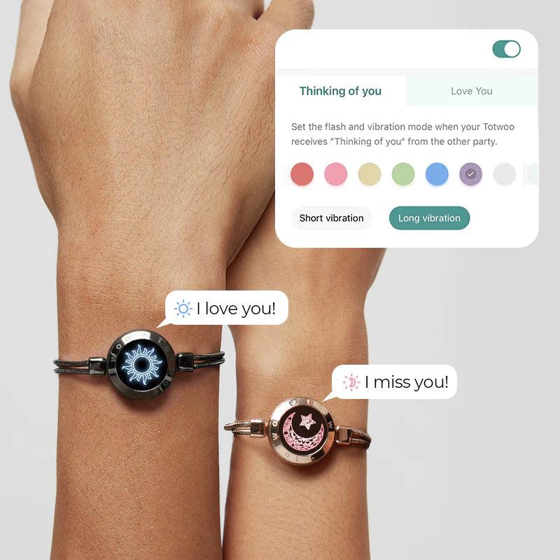 1 + 1 GRATUIT AUJOURD'HUI | LovePulse™ | Bracelets longue distance avec toucher intelligent