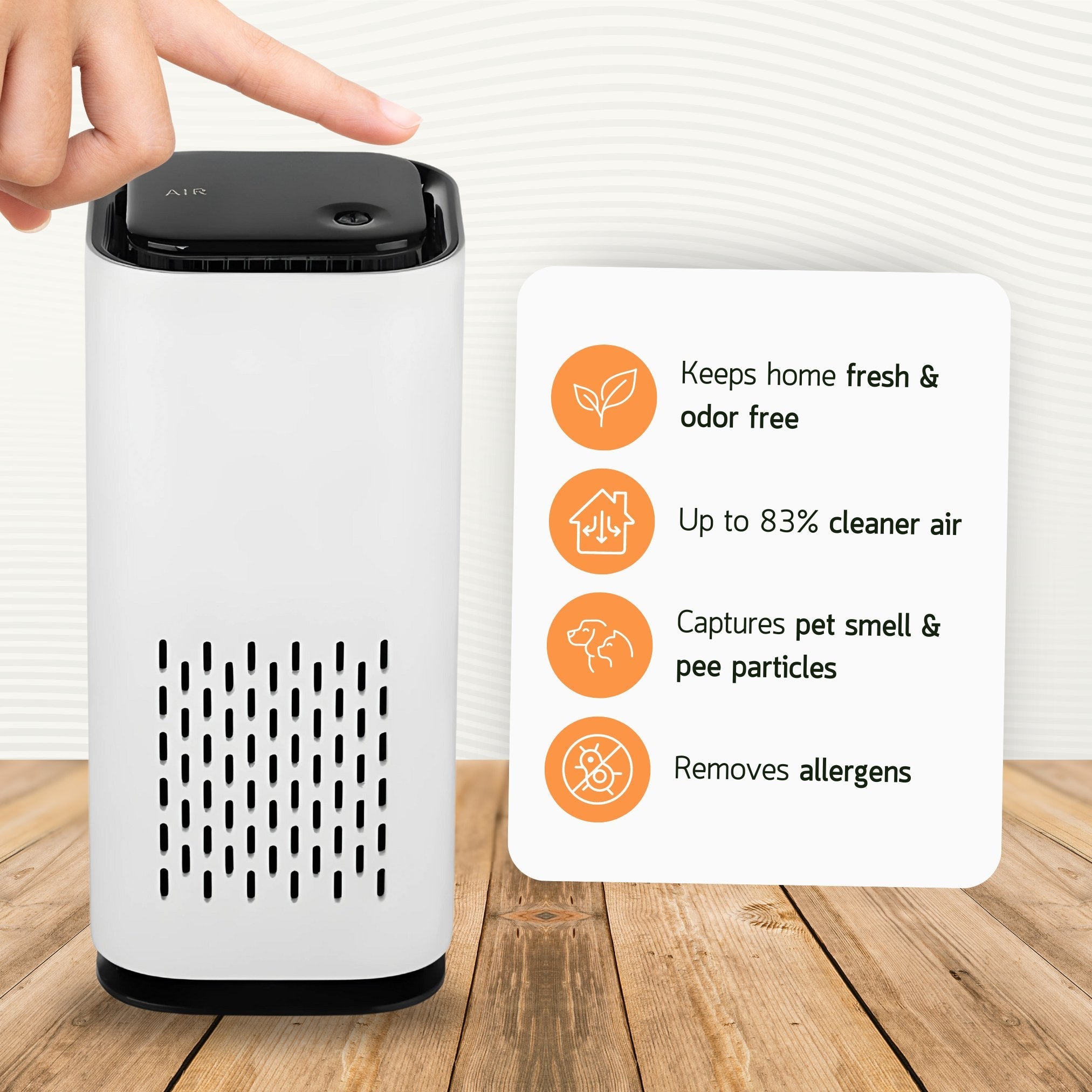 50% DE REMISE TEMPORAIRE | FreshBreeze™ | Mini purificateur d'air