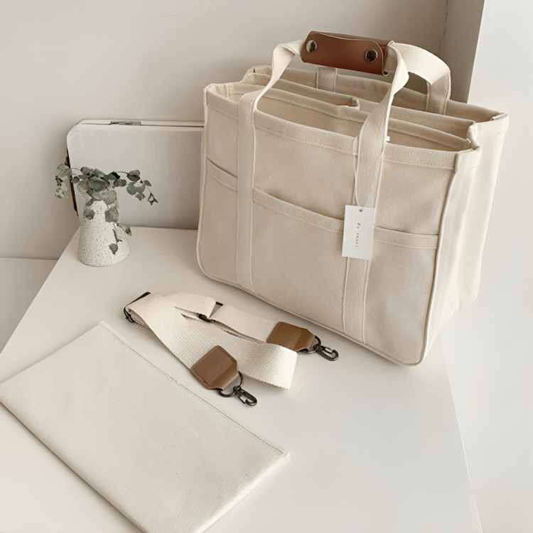 50 % DE REMISE TEMPORAIRE | UrbanTote™ | Sac à dos en toile multi-poches