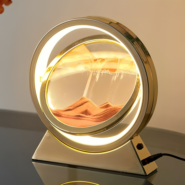 50 % DE REMISE TEMPORAIRE | SandAura™ | Lampe de table en sablier créatif en sable mouvant