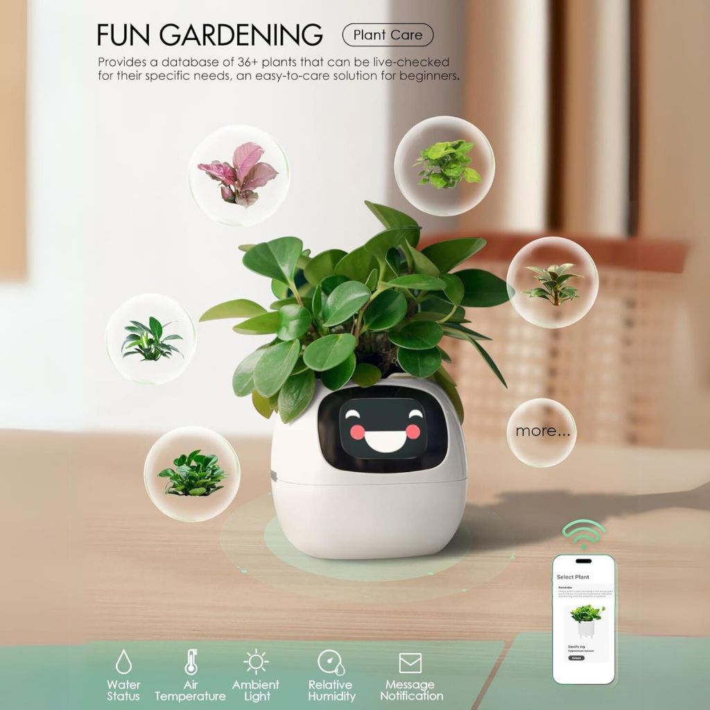 50 % DE RÉDUCTION TEMPORAIRE | BloomBot™ | Pot de plante intelligent