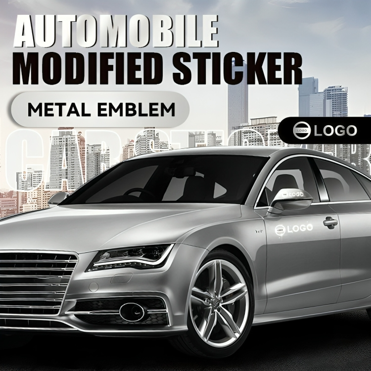 4 + 4 GRATUIT AUJOURD'HUI | CarBadge™ | Autocollants métalliques modifiés pour voiture