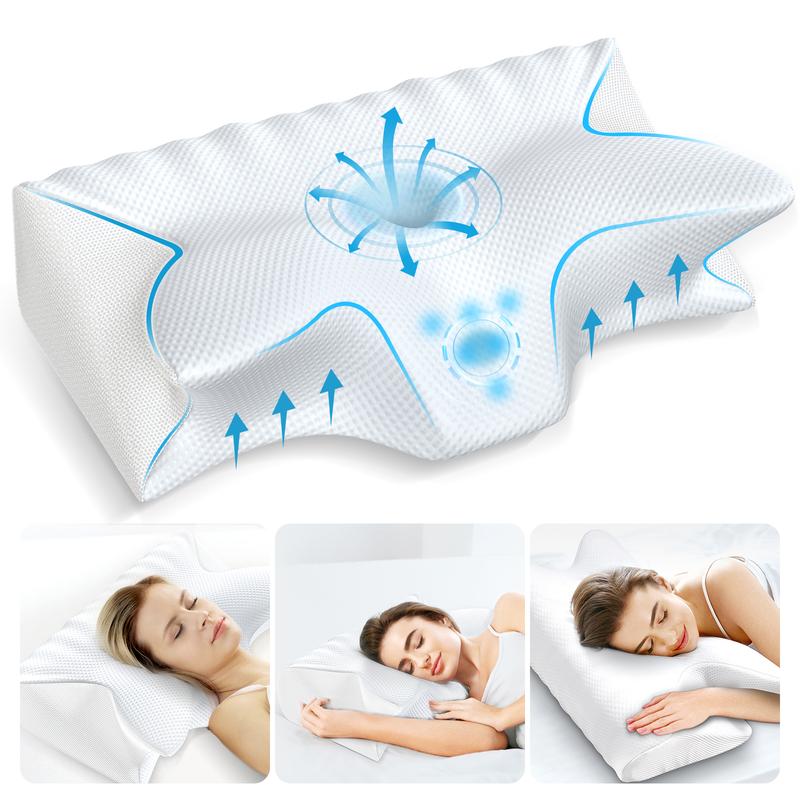 50 % DE REMISE TEMPORAIRE | ComfortPro™ | Coussin de soutien cervical orthopédique en mousse à mémoire