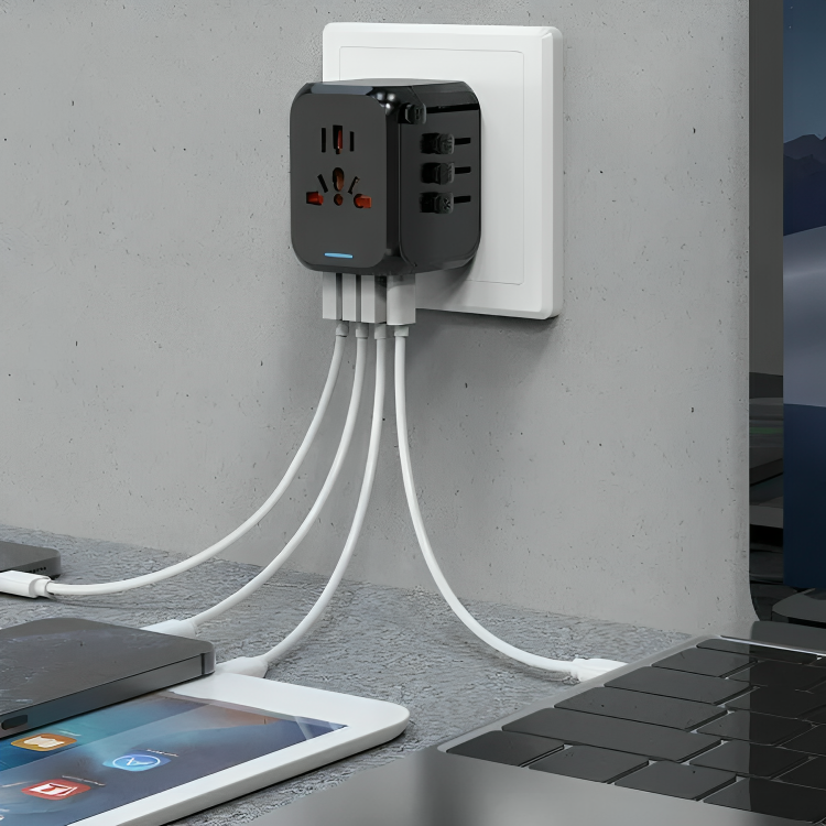 50 % DE RABAIS TEMPORAIRE | GlobalCharge™ | Adaptateur de voyage multifonctionnel Convertisseur
