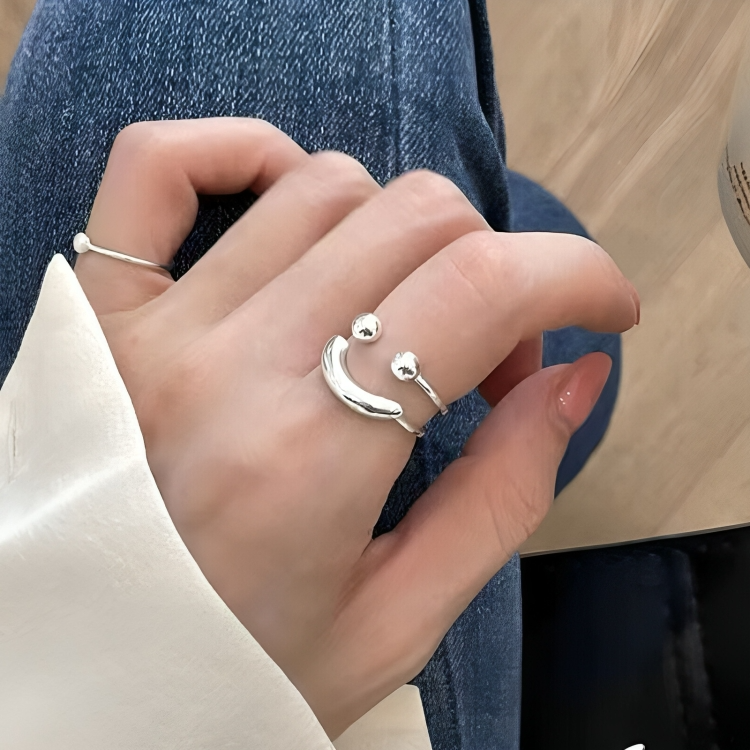 50% DE REMISE TEMPORAIRE | PositiviRingâą | Bague Smile Ajustable