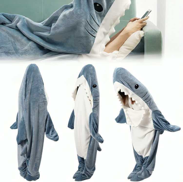 50 % DE REMISE TEMPORAIRE | CozyFinâą | Sharkie couverture portable douillette