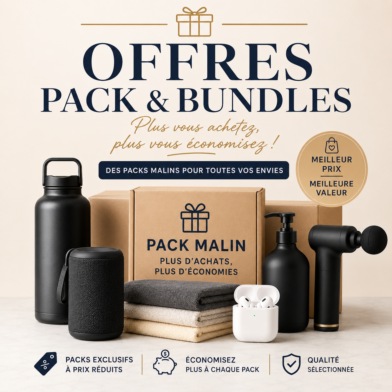 Pack's % OFF