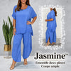 -50 % · OFFRE LIMITÉE · Jasmine™ · Ensemble tailleur deux pièces coupe décontractée