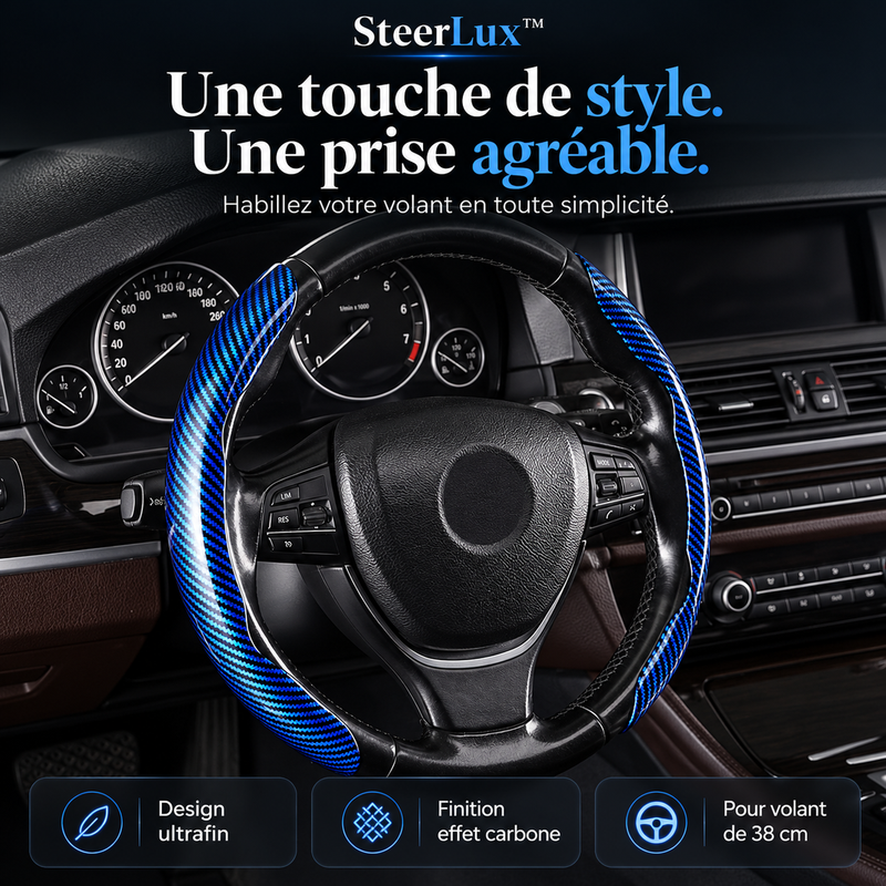 -50 % · OFFRE LIMITÉE · SteerLux™ · Élégance aux Roues Fines