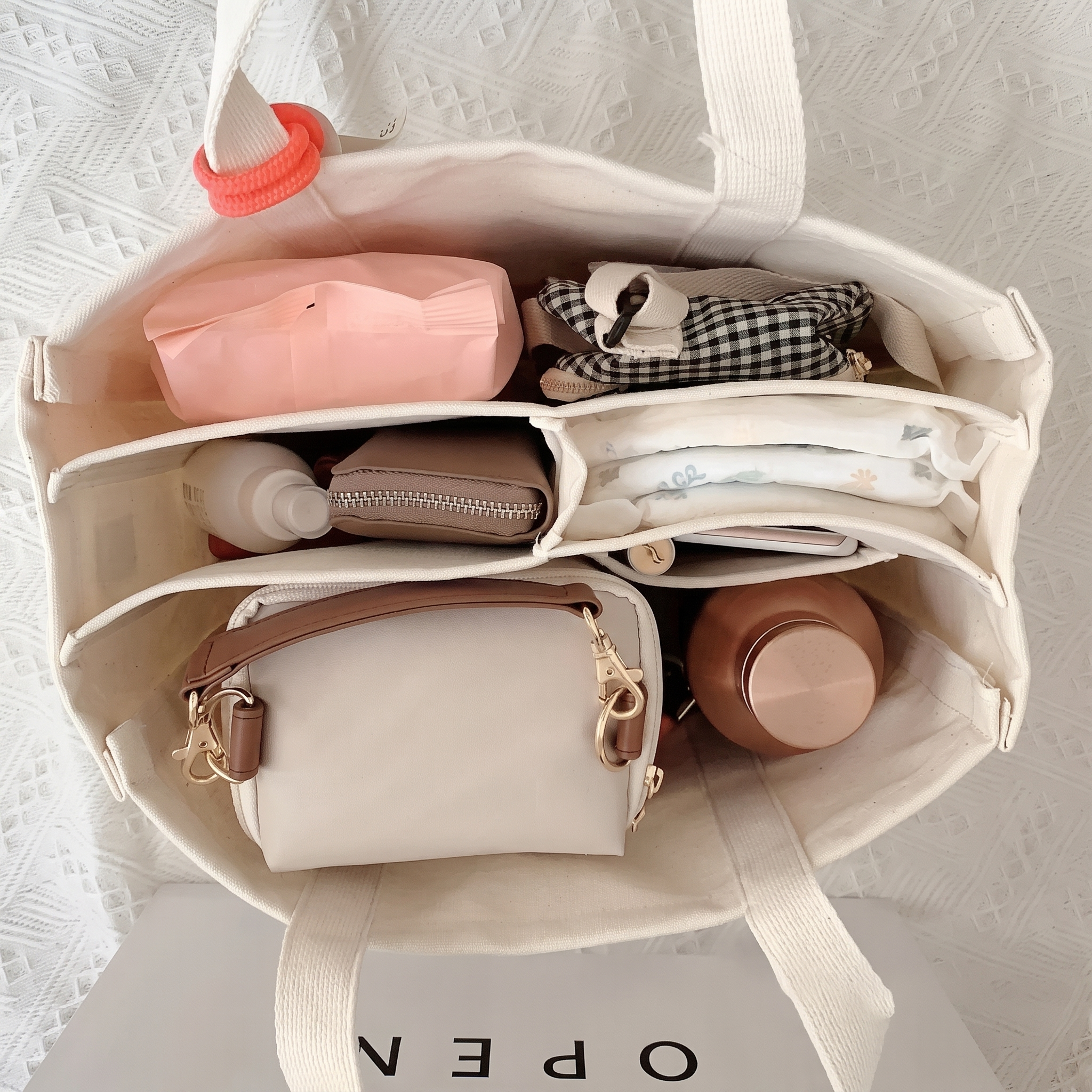 -50 % · OFFRE LIMITÉE · UrbanTote™ · Sac cabas en toile à multiples poches