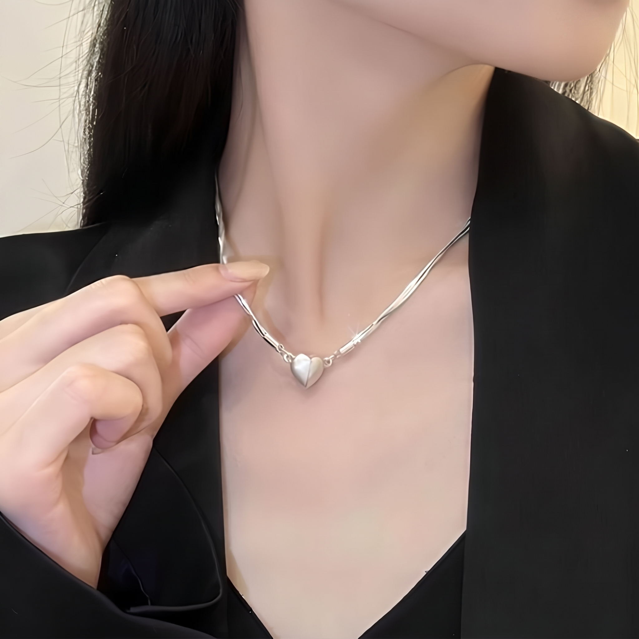 -50 % · OFFRE LIMITÉE · HeartLink™ · Collier cœur magnétique
