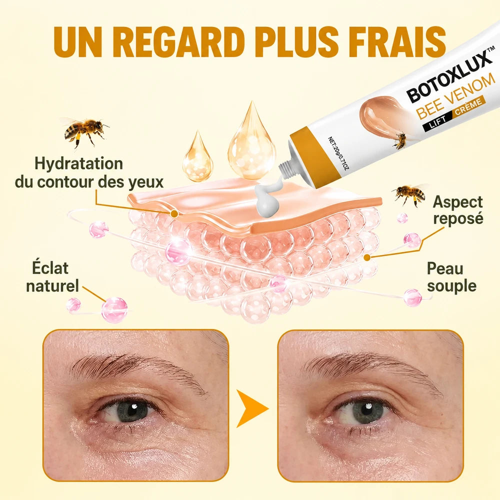 1+1 OFFERT · AUJOURD'HUI · BotoxLux™ · Crème au venin d’abeille