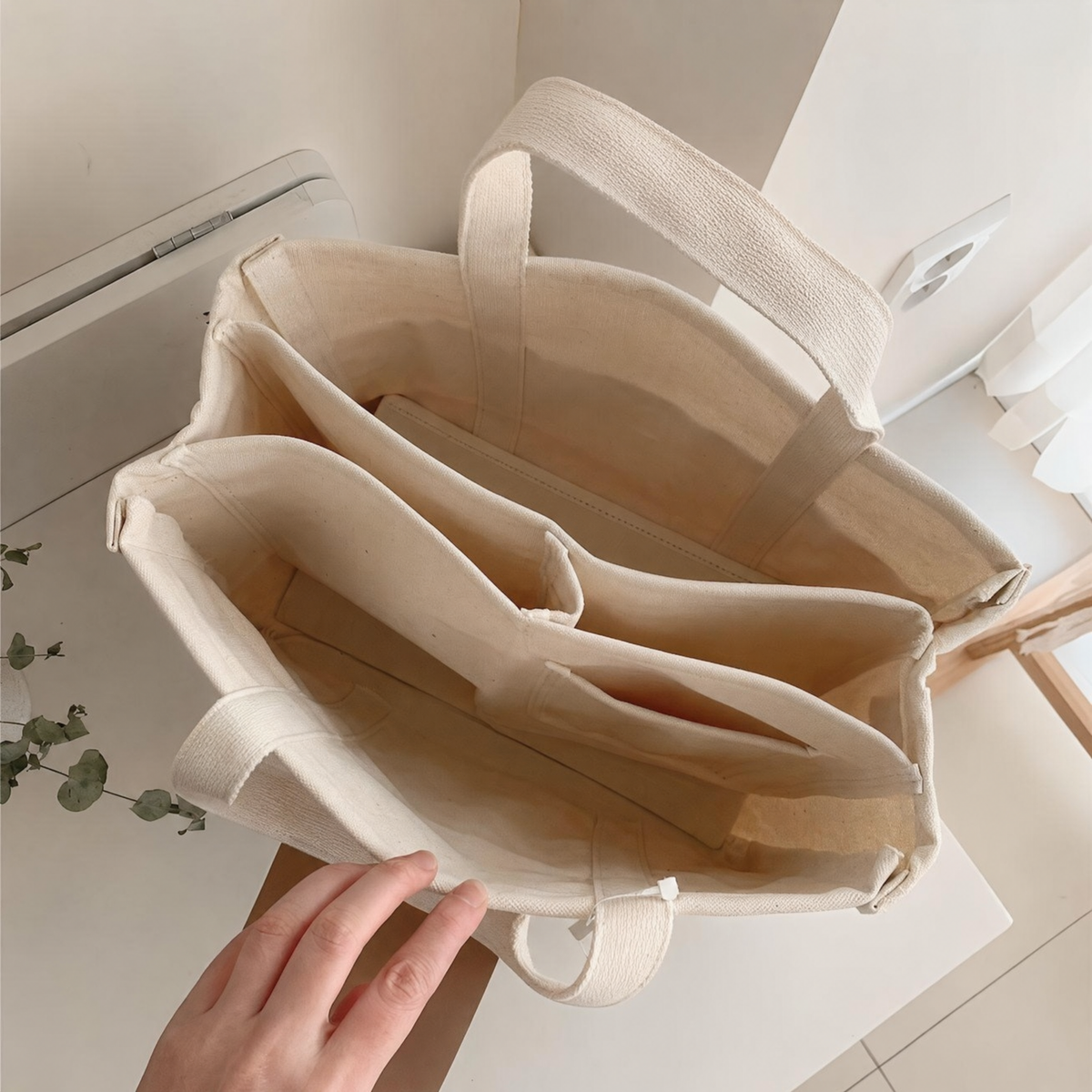 -50 % · OFFRE LIMITÉE · UrbanTote™ · Sac cabas en toile à multiples poches