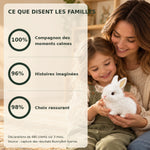 -50 % · OFFRE LIMITÉE · BunnyBot™ · Un compagnon tout doux qui prend vie !