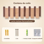 -50 % · OFFRE LIMITÉE · HarmonyHooks™ · Porte-manteau à touches de piano