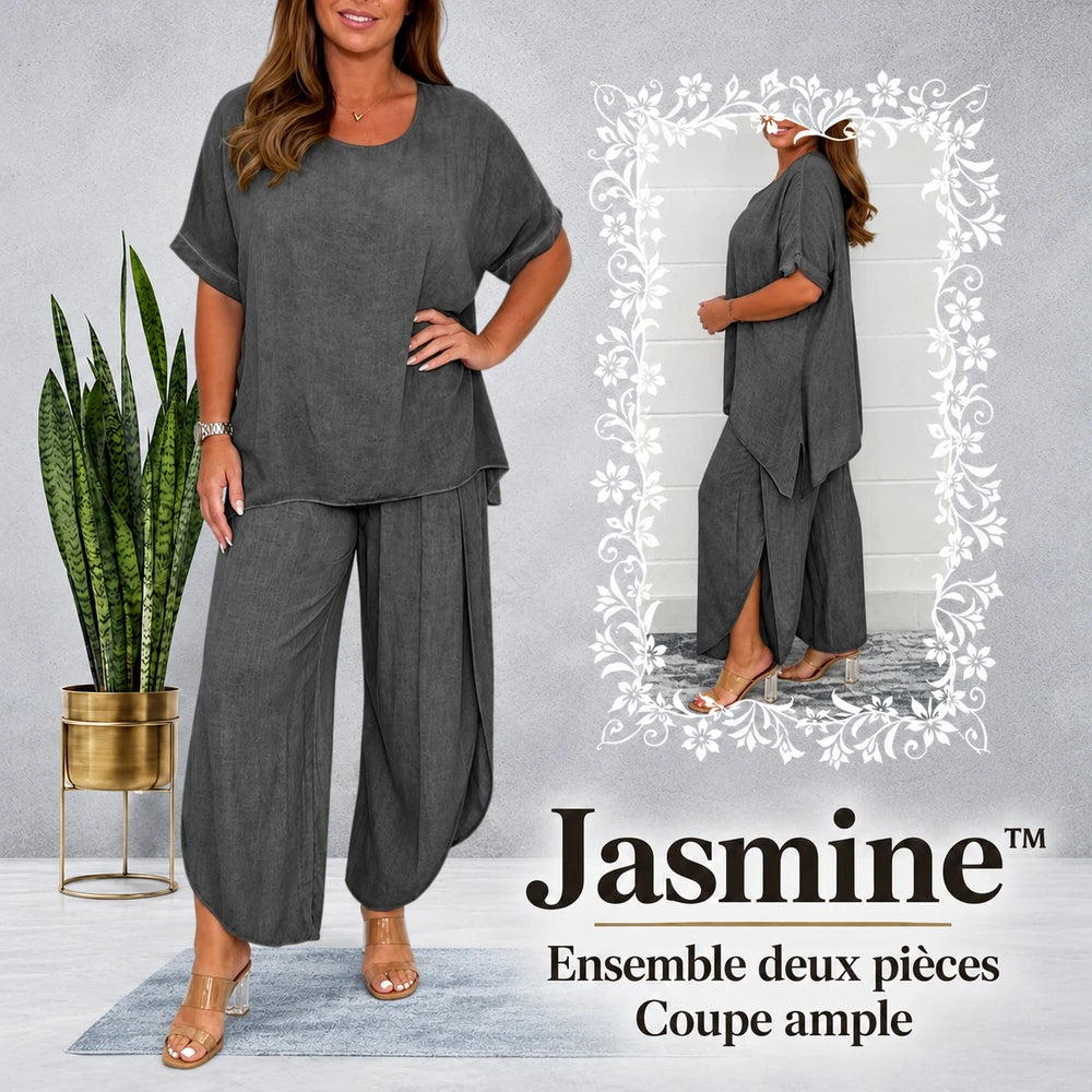 -50 % · OFFRE LIMITÉE · Jasmine™ · Ensemble tailleur deux pièces coupe décontractée