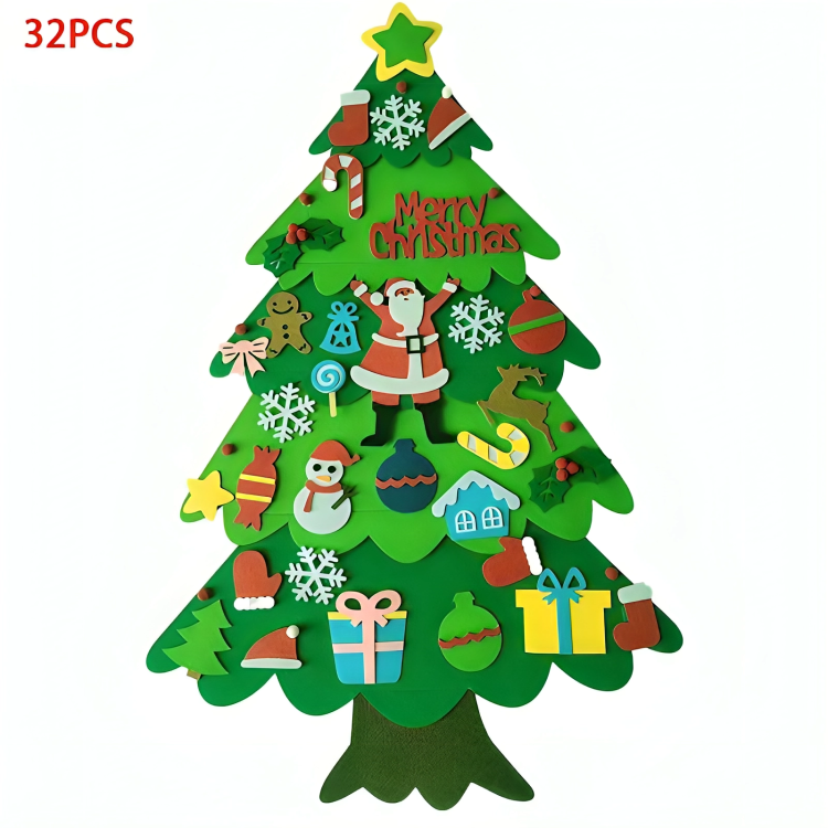 50% DE RABAIS TEMPORAIRE | JollyTree™ | DIY Arbre de Noël en feutre pour enfants